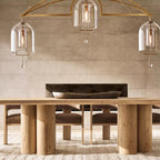 Fulcrum Blown Glass Linear Chandelier 61"