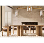 Fulcrum Blown Glass Linear Chandelier 48"