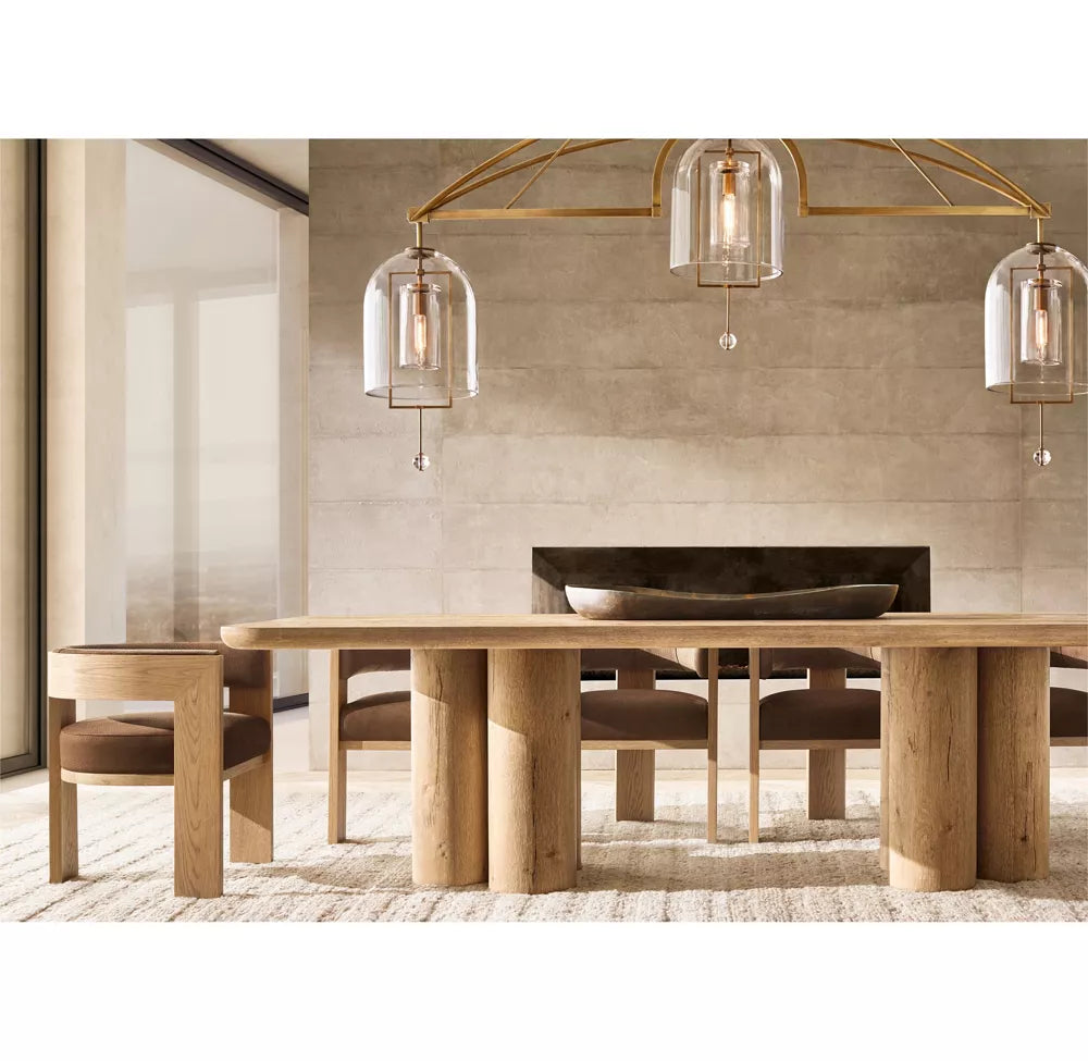 Fulcrum Blown Glass Linear Chandelier 48"