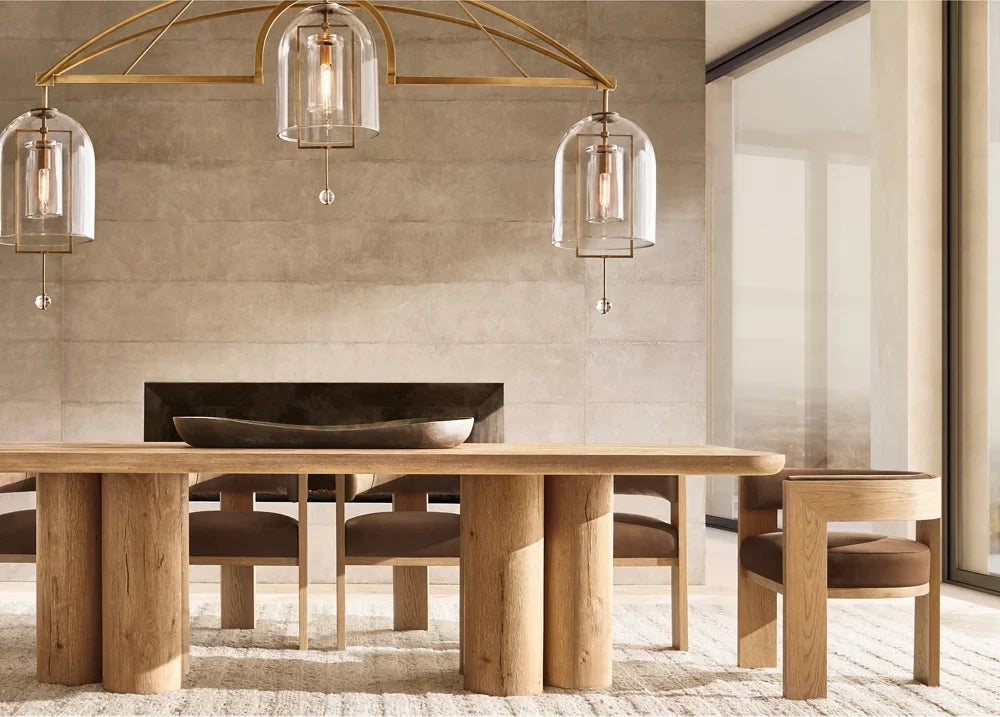 Fulcrum Blown Glass Linear Chandelier 60"