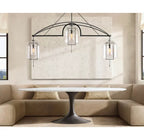 Fulcrum Blown Glass Linear Chandelier 60"