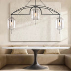 Fulcrum Blown Glass Linear Chandelier 60"
