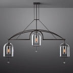 Fulcrum Blown Glass Linear Chandelier 85"