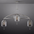 Fulcrum Blown Glass Linear Chandelier 85"