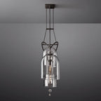 Fulcrum Blown Glass Linear Chandelier 85"