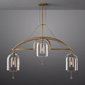 Fulcrum Blown Glass Linear Chandelier 73"