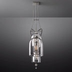 Fulcrum Blown Glass Linear Chandelier 60"