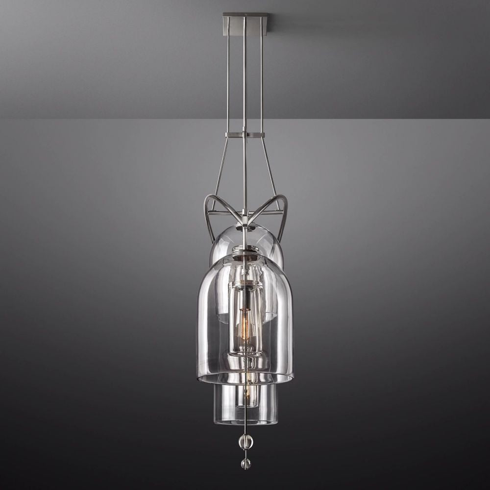 Fulcrum Blown Glass Linear Chandelier 48"