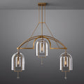 Fulcrum Blown Glass Linear Chandelier 60"