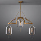 Fulcrum Blown Glass Linear Chandelier 60"