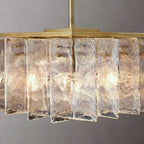 Lattice Module Glass Square Chandelier 49"