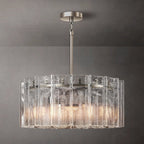 Lattice Module Glass Round Chandelier 37"