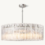 Lattice Module Glass Round Chandelier 48"