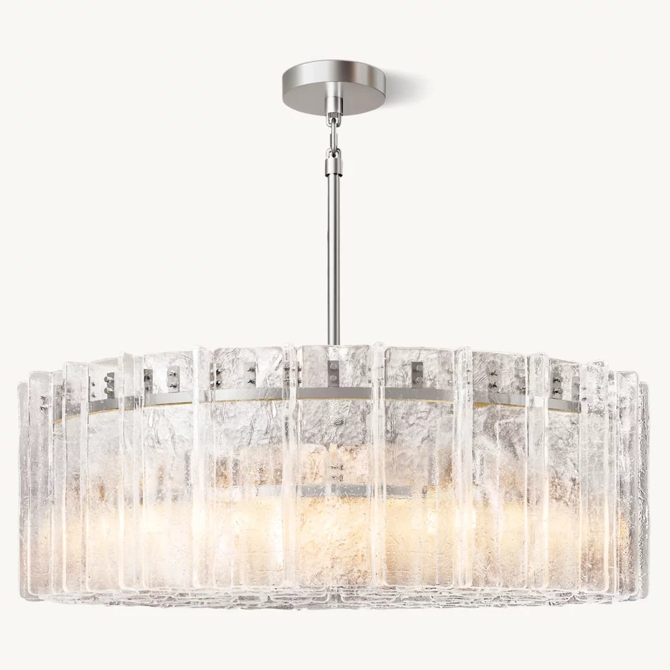 Lattice Module Glass Round Chandelier 48"