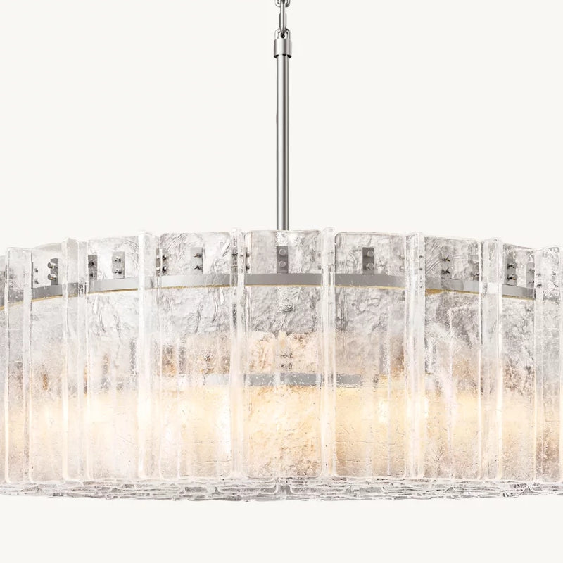 Lattice Module Glass Round Chandelier 48"