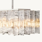 Lattice Module Glass Rectangular Chandelier 67"