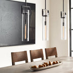 Machinist Glass Cylinder Pendant Light