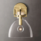Machinist Glass Cloche Wall Sconce