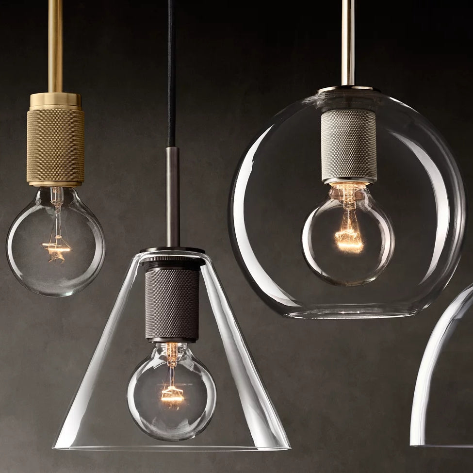 Utilitaire Globe Shade Pendant Light