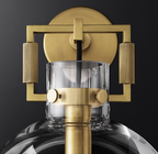Machinist Glass Globe Wall Sconce