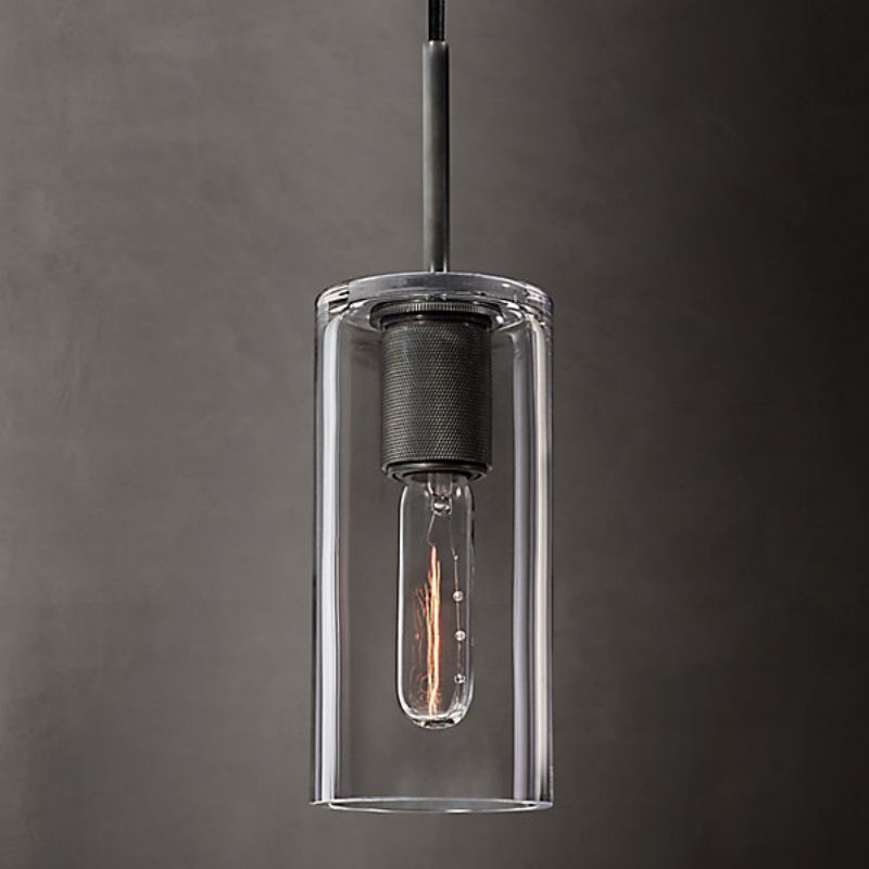 Utilitaire Cylinder Shade Pendant Light