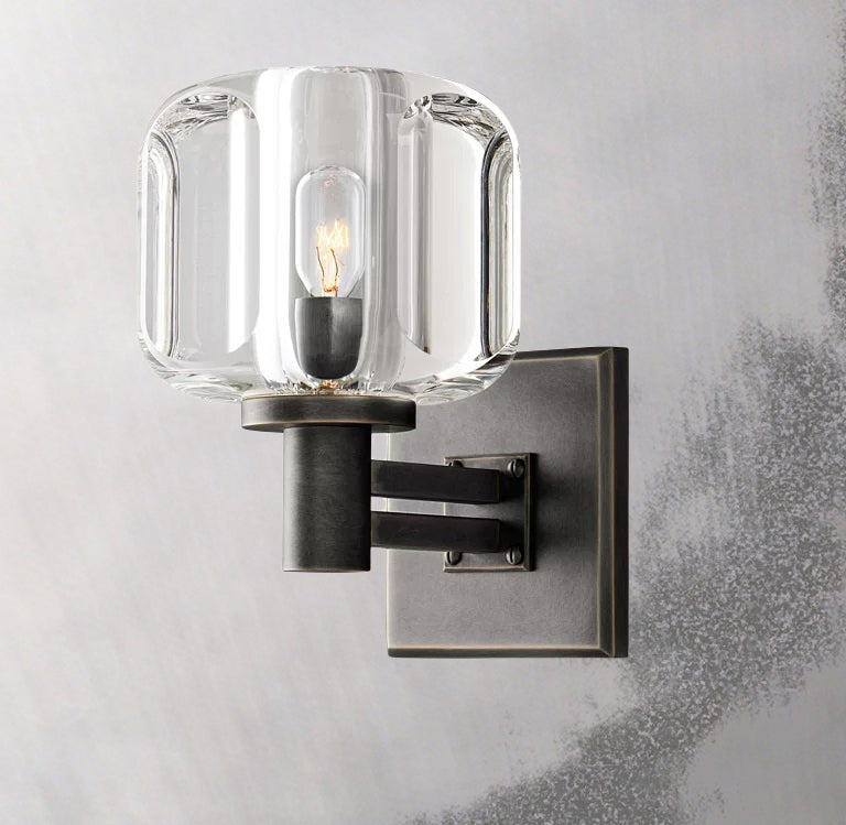 Demaret Sculpted Crystal Wall Sconce