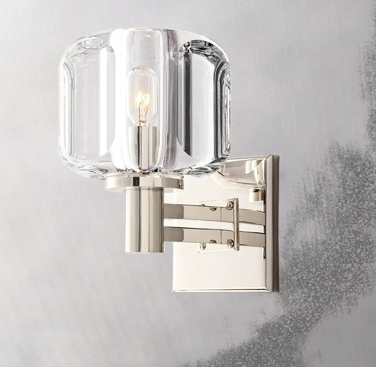 Demaret Sculpted Crystal Wall Sconce