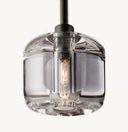 Demaret Sculpted Crystal Pendant Light