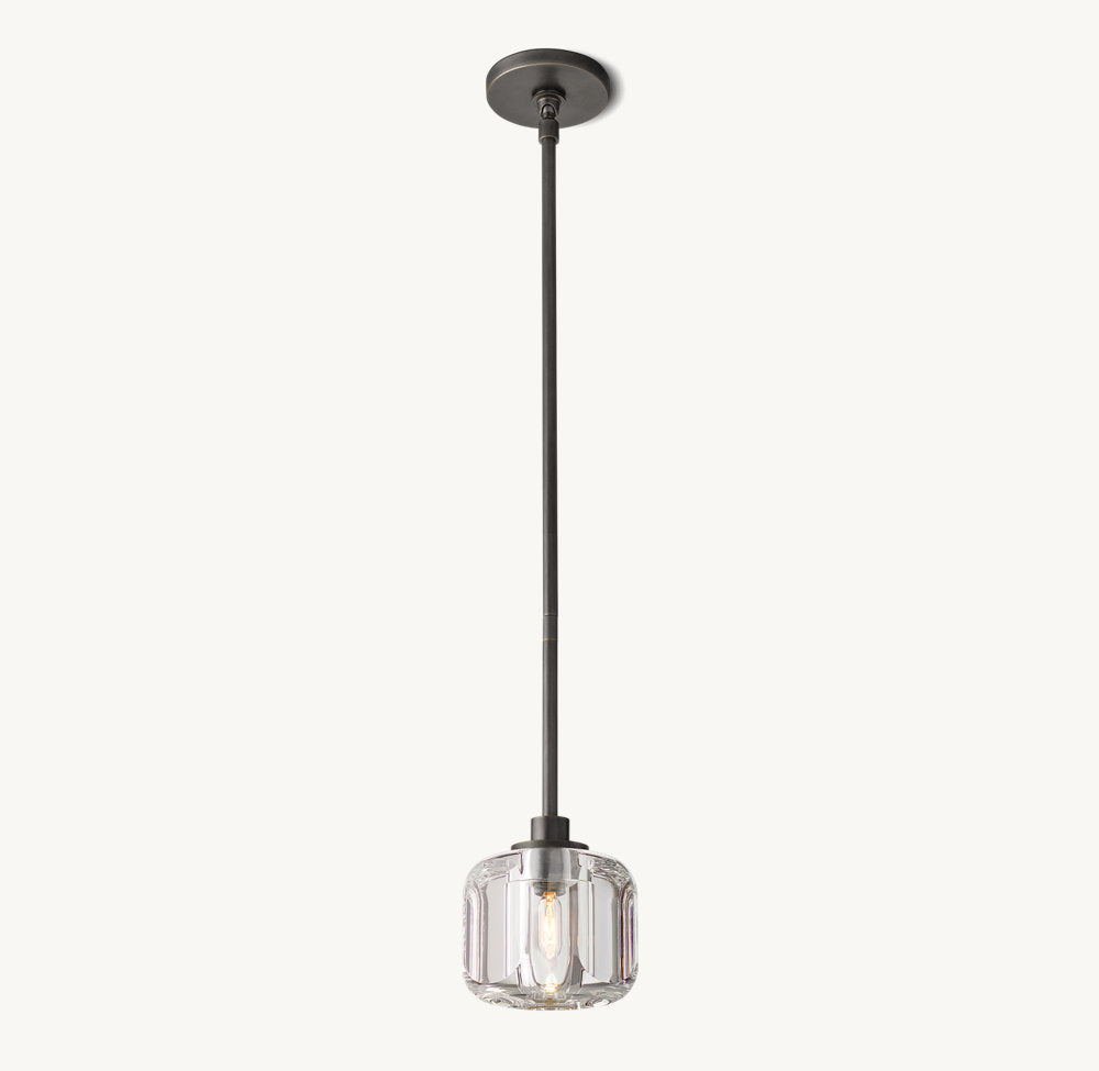 Demaret Sculpted Crystal Pendant Light
