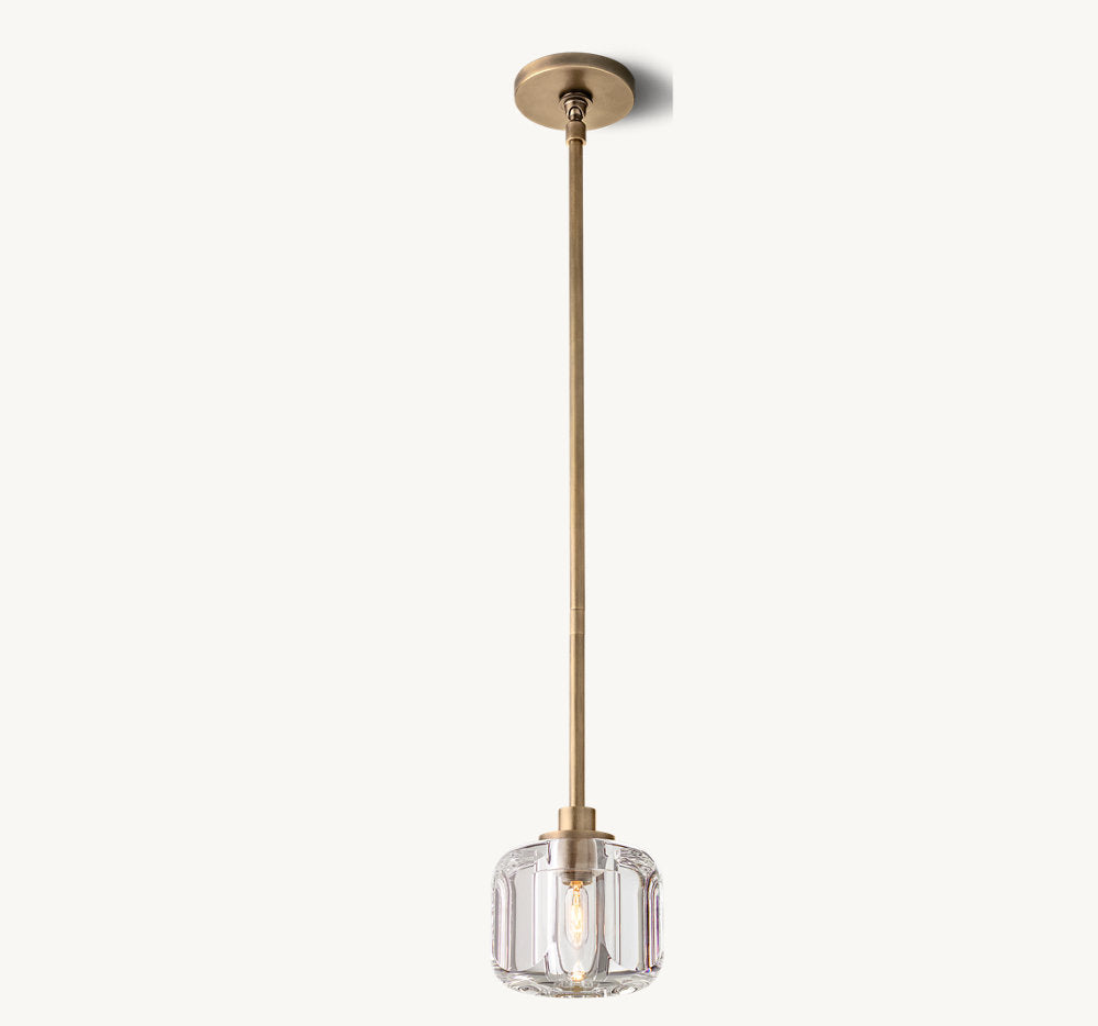 Demaret Sculpted Crystal Pendant Light