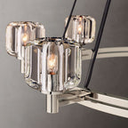 Demaret Sculpted Crystal Round Chandelier 60"