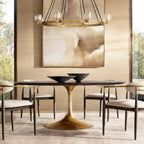Demaret Sculpted Crystal Round Chandelier 48"