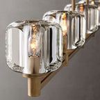 Demaret Sculpted Crystal Linear Chandelier 54"