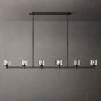 Demaret Sculpted Crystal Linear Chandelier 72"