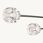 Demaret Sculpted Crystal Mobile Linear Chandelier 54"