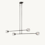 Demaret Sculpted Crystal Mobile Linear Chandelier 54"
