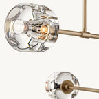Demaret Sculpted Crystal Mobile Round Chandelier 48"