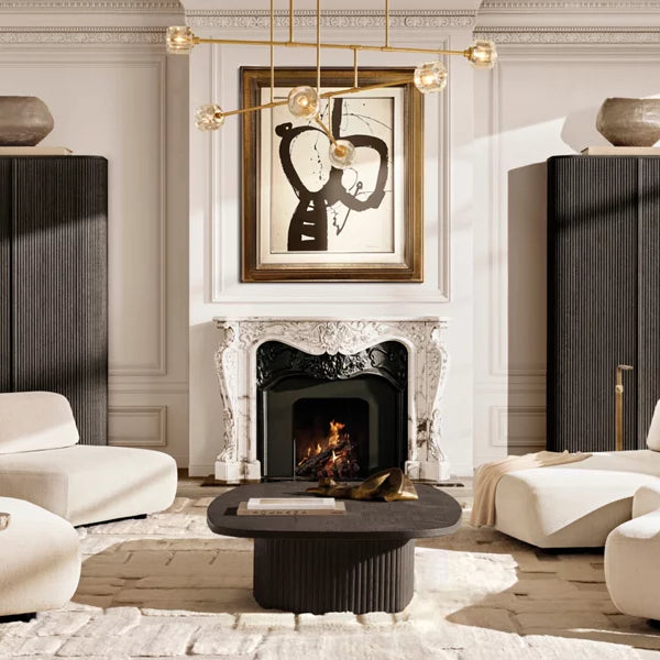 Demaret Sculpted Crystal Mobile Round Chandelier 62"