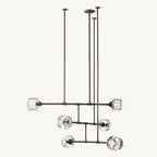 Demaret Sculpted Crystal Mobile Round Chandelier 62"