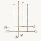 Demaret Sculpted Crystal Mobile Round Chandelier 62"