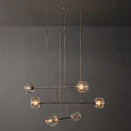 Demaret Sculpted Crystal Mobile Round Chandelier 62"