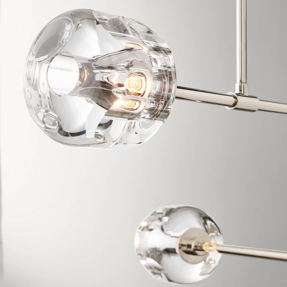 Demaret Sculpted Crystal Mobile Round Chandelier 48"