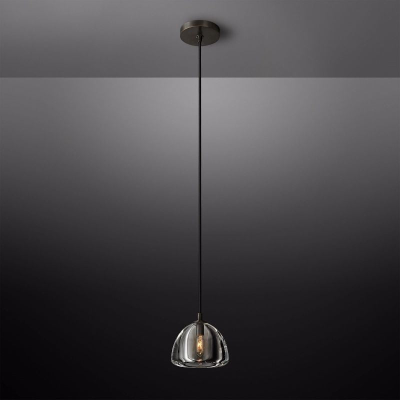 Hemisphere Delicate Crystal Pendant Light