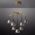 Hemisphere Delicate Crystal Round Chandelier 36"