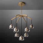 Hemisphere Delicate Crystal Round Chandelier 36"