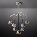 Hemisphere Delicate Crystal Round Chandelier 36"