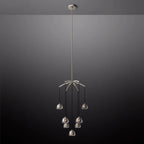Hemisphere Delicate Crystal Round Chandelier 36"