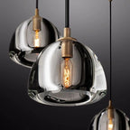 Hemisphere Delicate Crystal Round Chandelier 36"