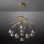 Hemisphere Delicate Crystal Round Chandelier 48"