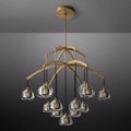 Hemisphere Delicate Crystal Round Chandelier 48"